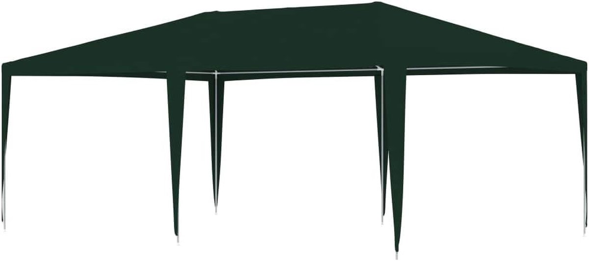 Partytent - Tuintent Feesttent - Buitenfeesten Organiseren - UV- en Waterbestendig - 4 x 6 m - Groen