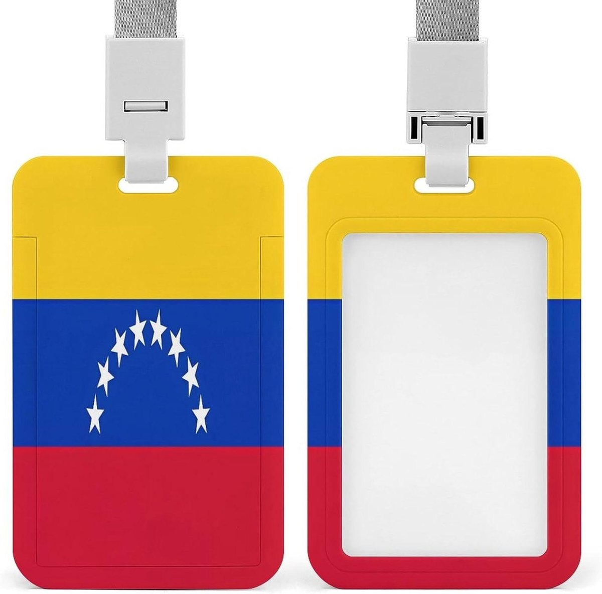 ID-badgehouder met Lanyard - Naamkaart houder Kaarthouder - Professioneel Identificatiebeheer - Robuuste ABS-kunststof - Standaard ID-formaat - Stijl