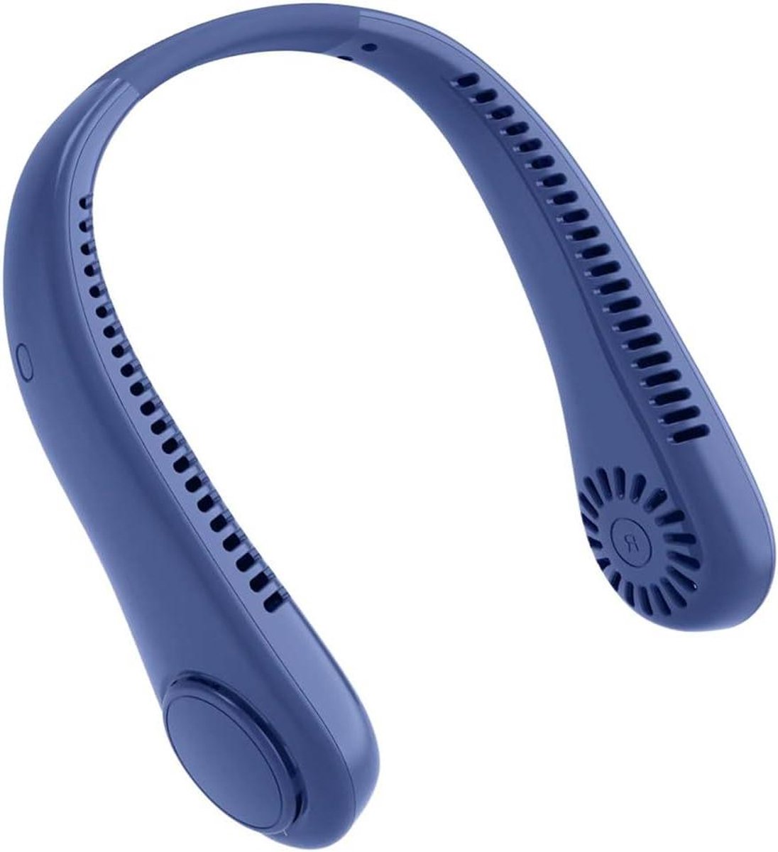 Draagbare Nekventilator - Halsventilator USB - Persoonlijke Koeling - Bladloos Ontwerp - 21 cm - Blauw