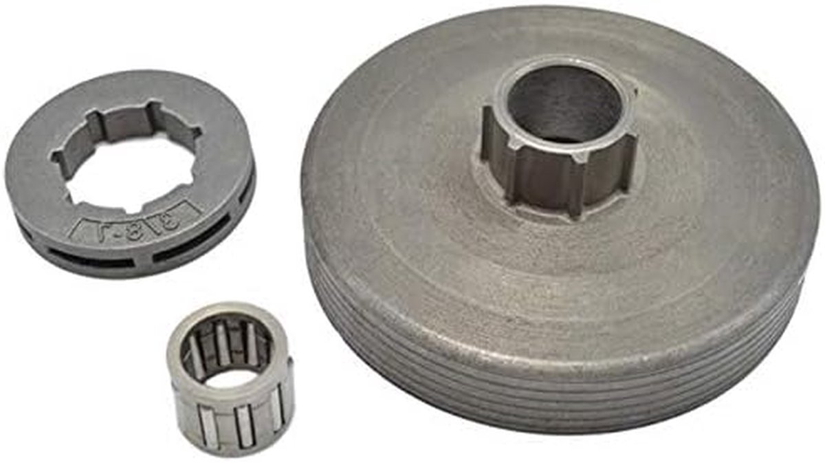 Koppelingstrommel Kettingzaag - Motor Onderdeel - Motor Reparatie - Voor 45-58Cc Motoren - 3/8-7T - Zilver