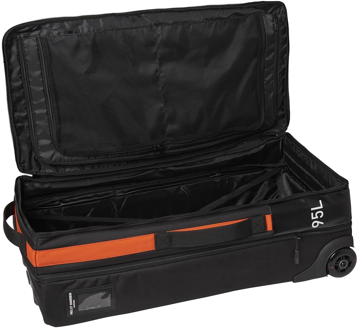 SnelShoppen - Ruime reistas trolleytas 95L zwart, sterke en duurzame stof, ideaal voor reizen, sport, weekendjes weg, camping en meer