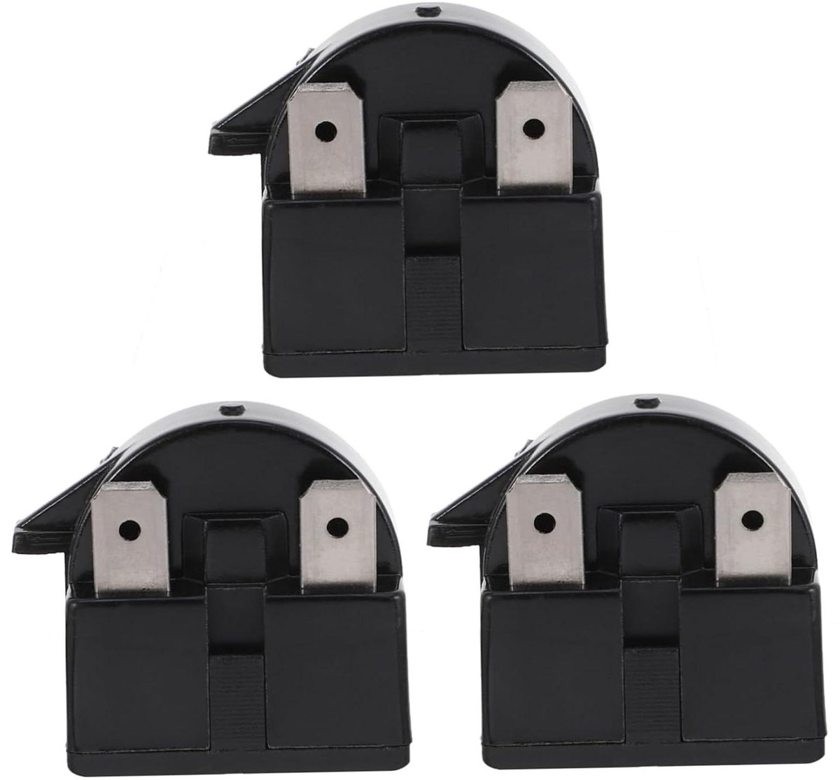 Startonderdeel Koelkast - Vriezer Starter - Koeling Reparatie - Directe Vervanging - 3 Stuks - Zwart
