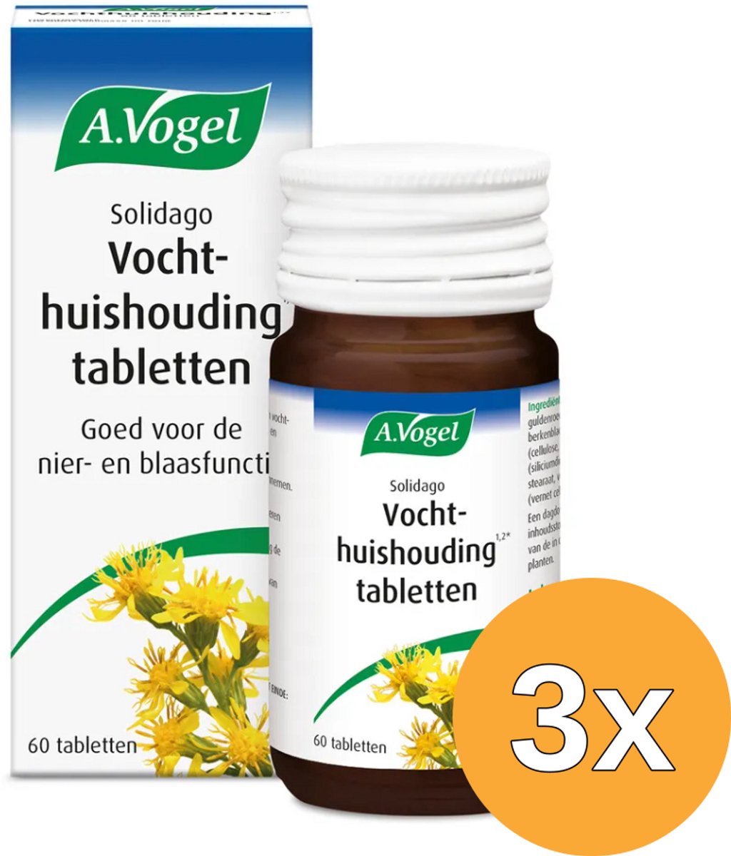 3x A.Vogel Solidago (60 tabletten)