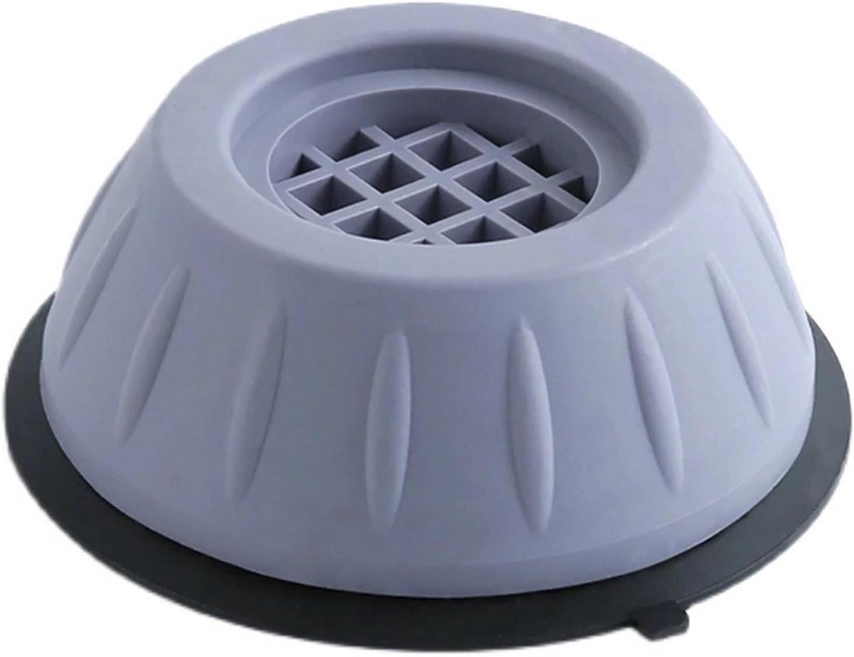 Anti-vibratie Voetjes - Wasmachine Dempers - Apparaten Stabiliseren - Trillingsdempend Rubber - 4 stuks - Zwart