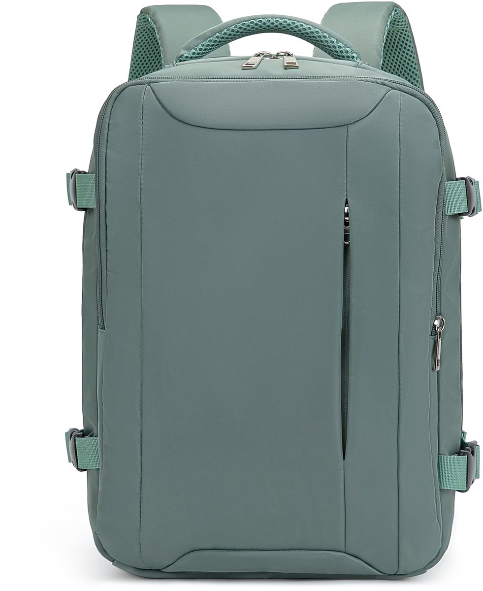 SnelShoppen - Lossga Reisrugzak voor Ryanair en Easyjet - Handbagage Rugzak - Viagem Reistas Heren en Dames - Emerald Groen 40x30x20cm - Ideaal voor V