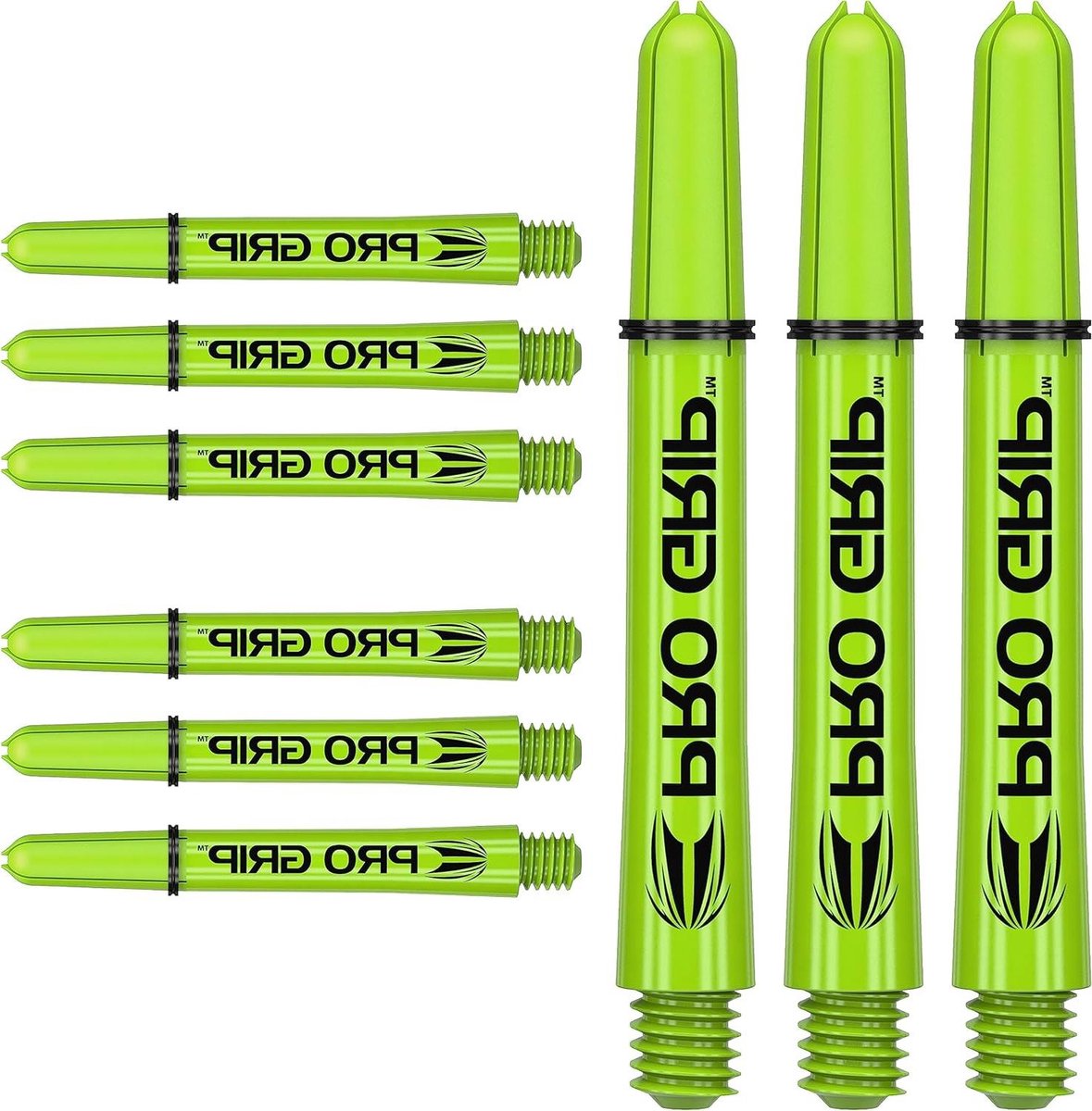 Dart Shafts - Dartpijlen Accessoires - Darts Spelen - Pro Grip 3 - Inbetween Lengte - Lime Groen
