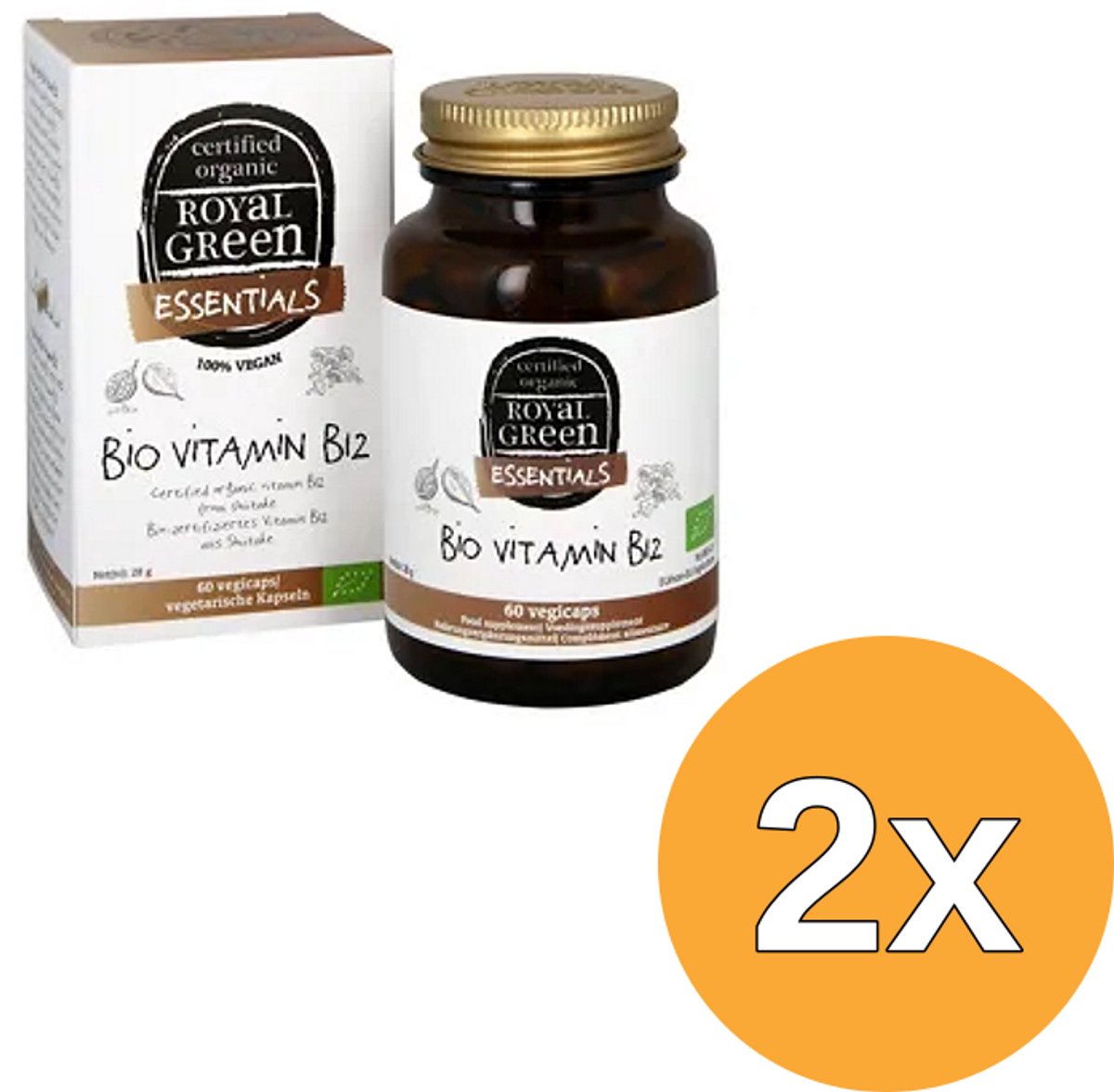 2x Royal Green Bio Vitamine B12 (60 vega capsules)
