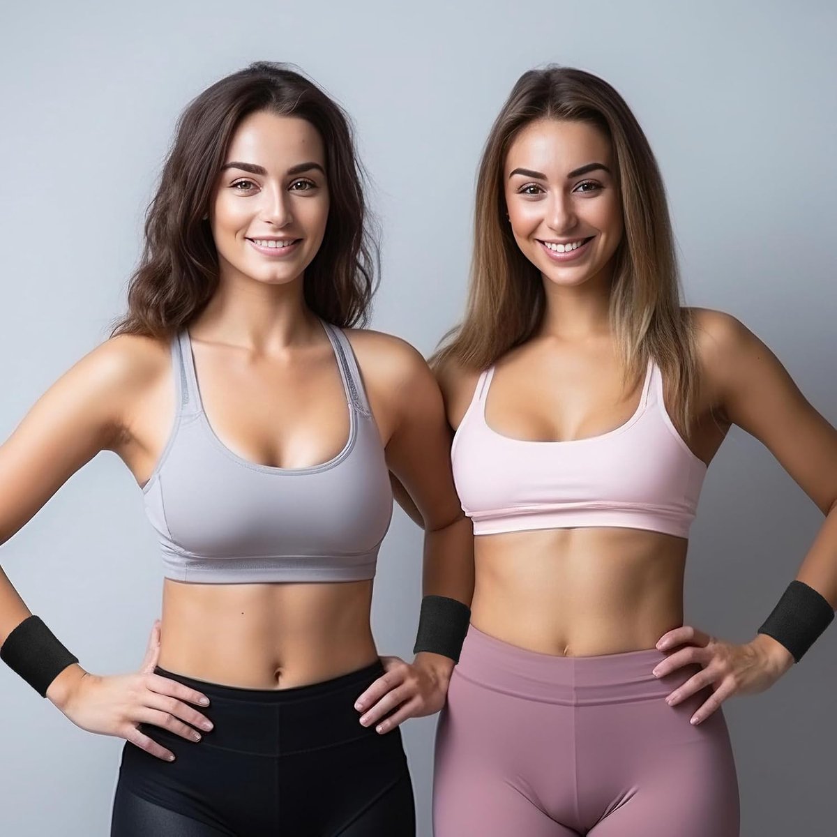 Set van 8 sportpolsbandjes - vochtafvoerende polsbandjes -hardlooppolsbandjes - zweetabsorberende sportpolsbandjes - tennispolsbandjes - verdikte katoenen gymnastiekpolsbandjes - rugbypolsbandjes - unisex - geschikt voor feestjes - zwart - 9,5*7,5 cm — cadeau in Sport & Outdoor - foto 3