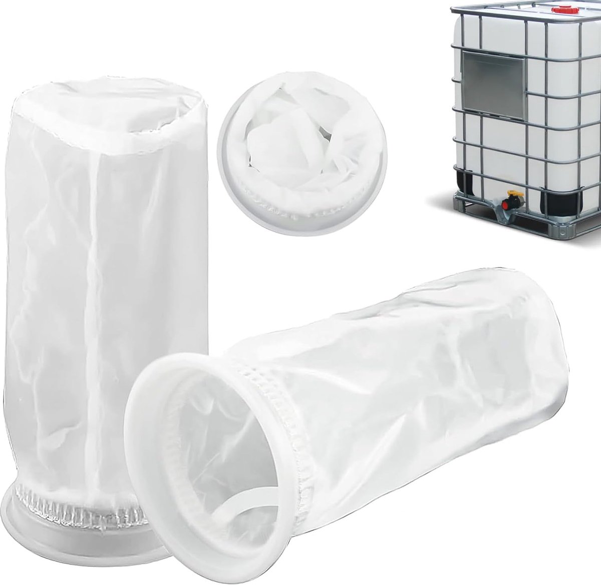 SnelShoppen - IBC Vervangingsfilter Set - IBC-Filter Plat Waterfilter - 3 Stuks - Voor Waterzuivering in Chemische Industrie - Duurzaam Metaal