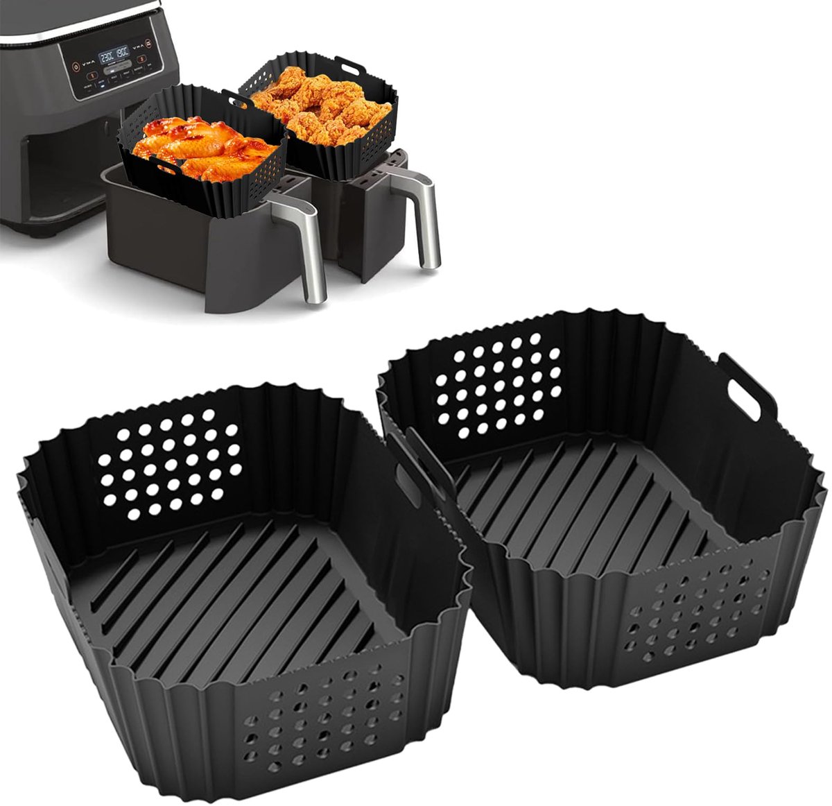Dailygoods Set van 2 Airfryer Accessoires voor Ninja Airfryers