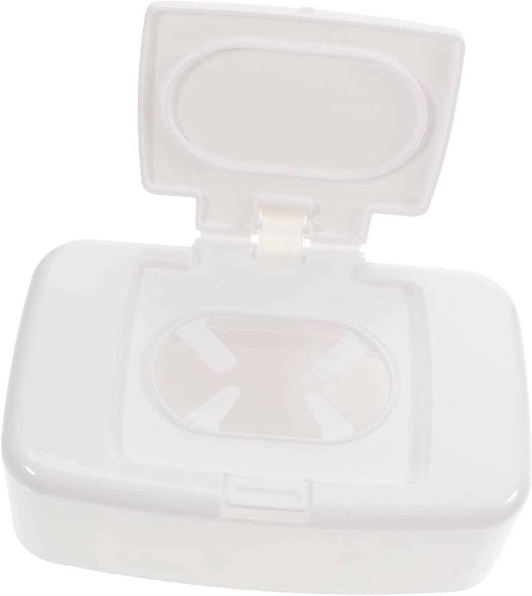 Babydoekjeshouder - Dispenser Doekjes - Babyverzorging Thuis - Voorkomt Uitdroging - 17x10.5x6 cm - Wit
