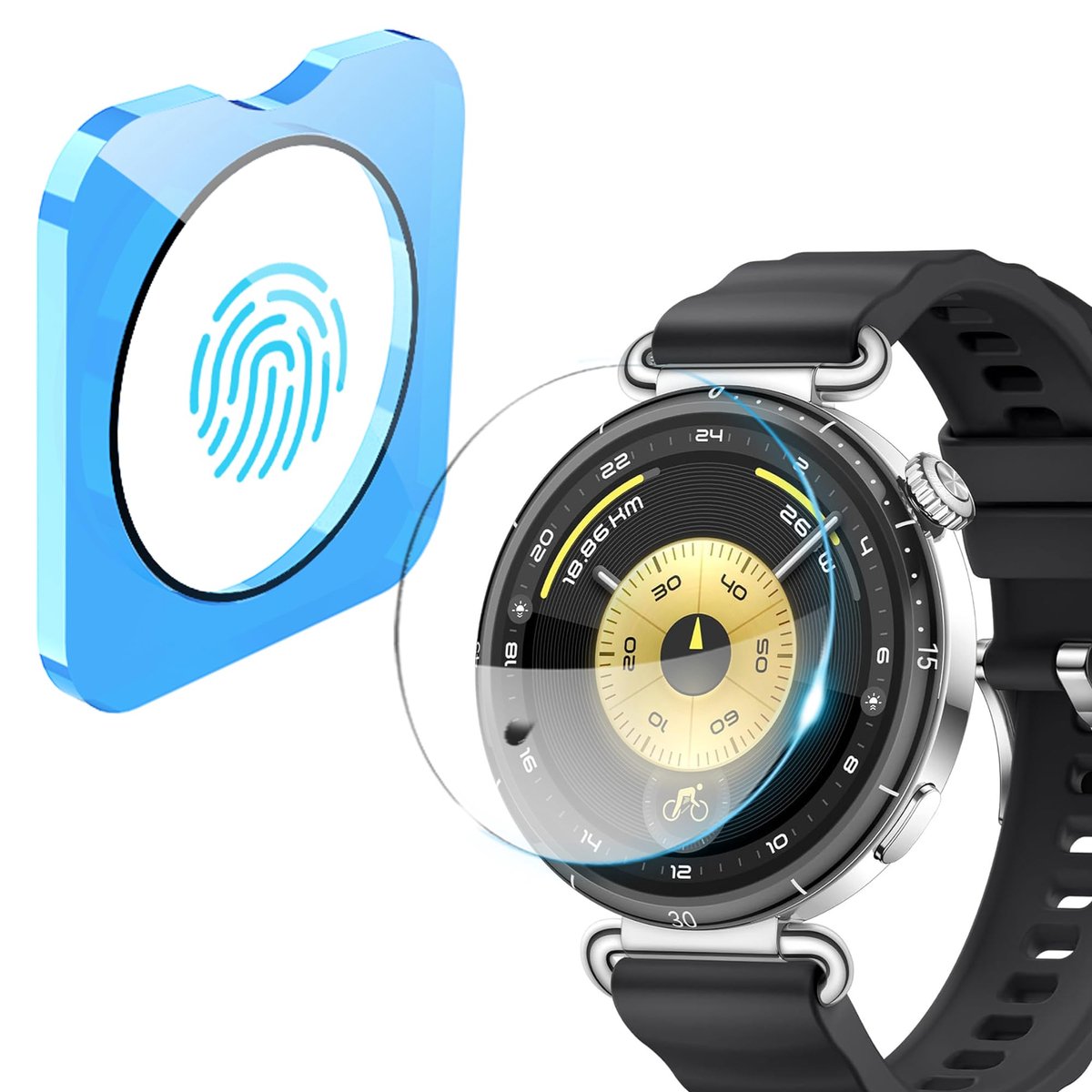 Dailygoods - Schermbeschermer voor Watch GT 6 41mm - Gehard Glas