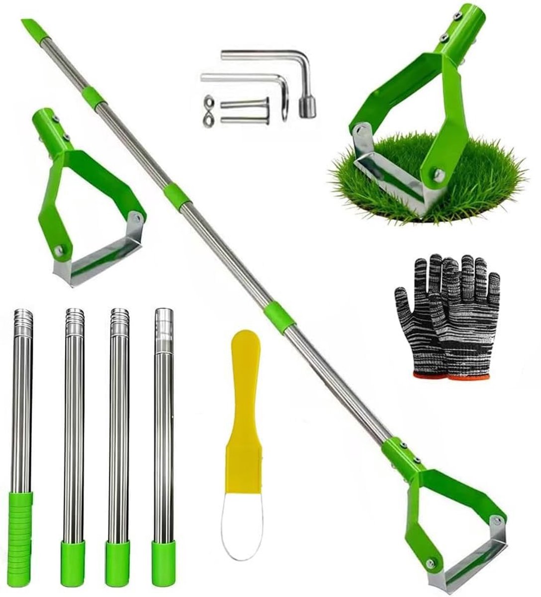 Dailygoods - Hanging Hook met Handgreep voor Tuin - Onkruidverdelger met Metalen Handvat