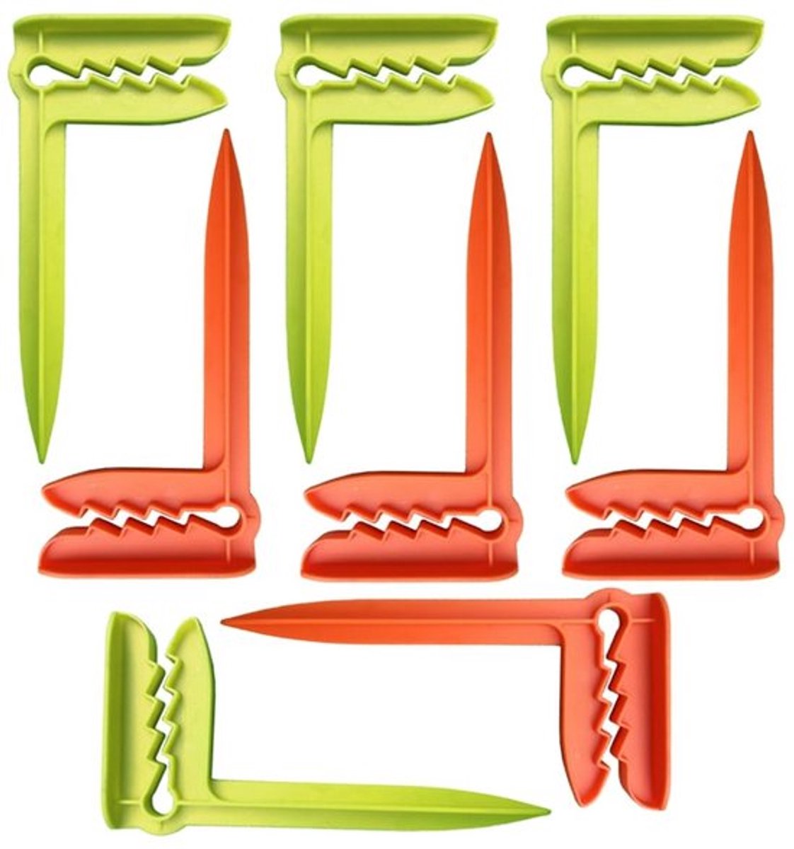 Strandhanddoek Clips - Windvaste handdoekhouders - Ideaal voor Strand en Camping - Groen en Oranje - Perfect voor Picknicks - Stevige bevestiging..
