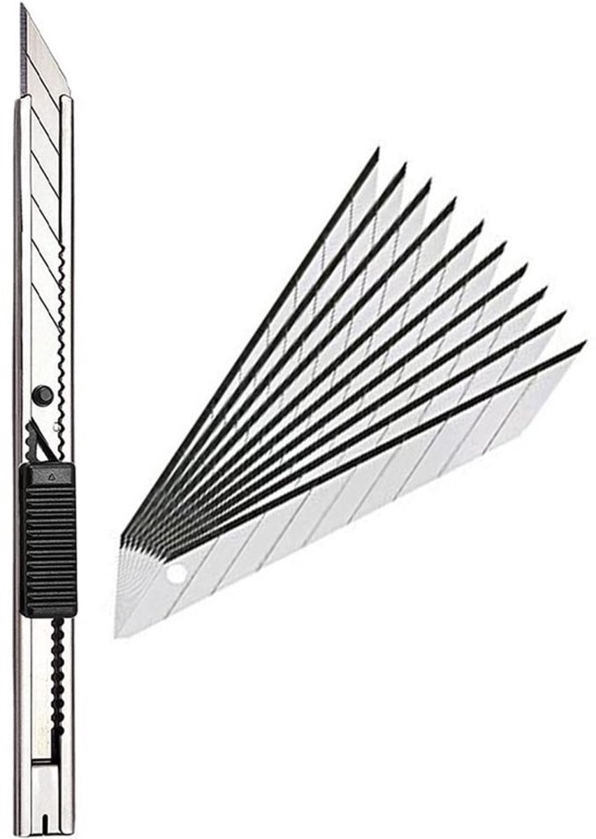 - Snijmes - Rvs Snijmes voor Grafisch Werk - 30 Graden Snijhoek - Geschikt voor Precisiewerk - Lichtgewicht en Ergonomisch
