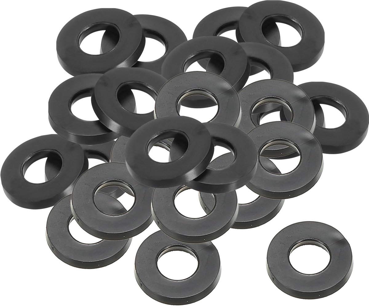 Dailygoods - Rubberen Sluitringen - Set van 24 Stuks - 8 mm ID