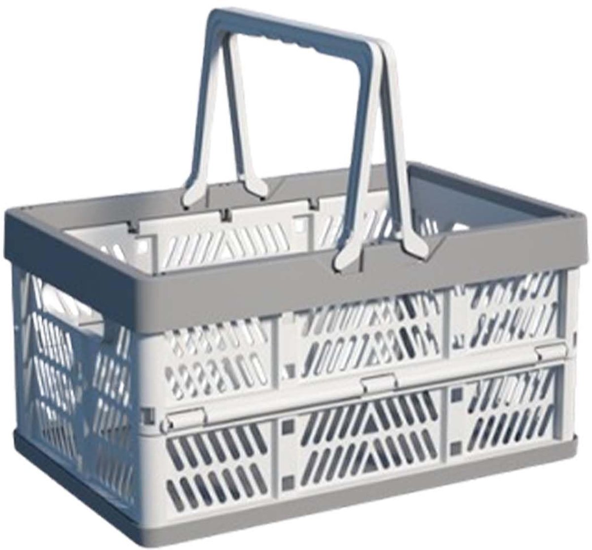 Dailygoods - Kleine Vouwbare Boodschappenmand - Draagbare en ruimtebesparende mand voor keuken en kantoor