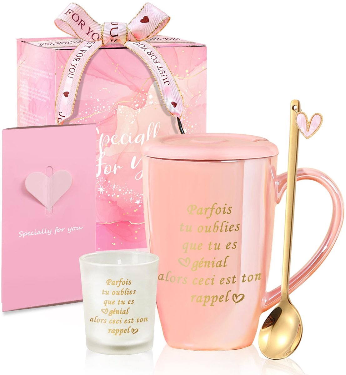 Dailygoods - Gepersonaliseerde Koffiemok voor Dames - Perfect Cadeau voor Kerst en Valentijn