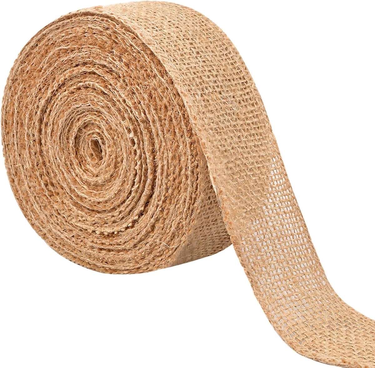 Dailygoods - Jute Ribbon - 10 Meter Natuurlijke Jute Touw voor DIY en Decoratie