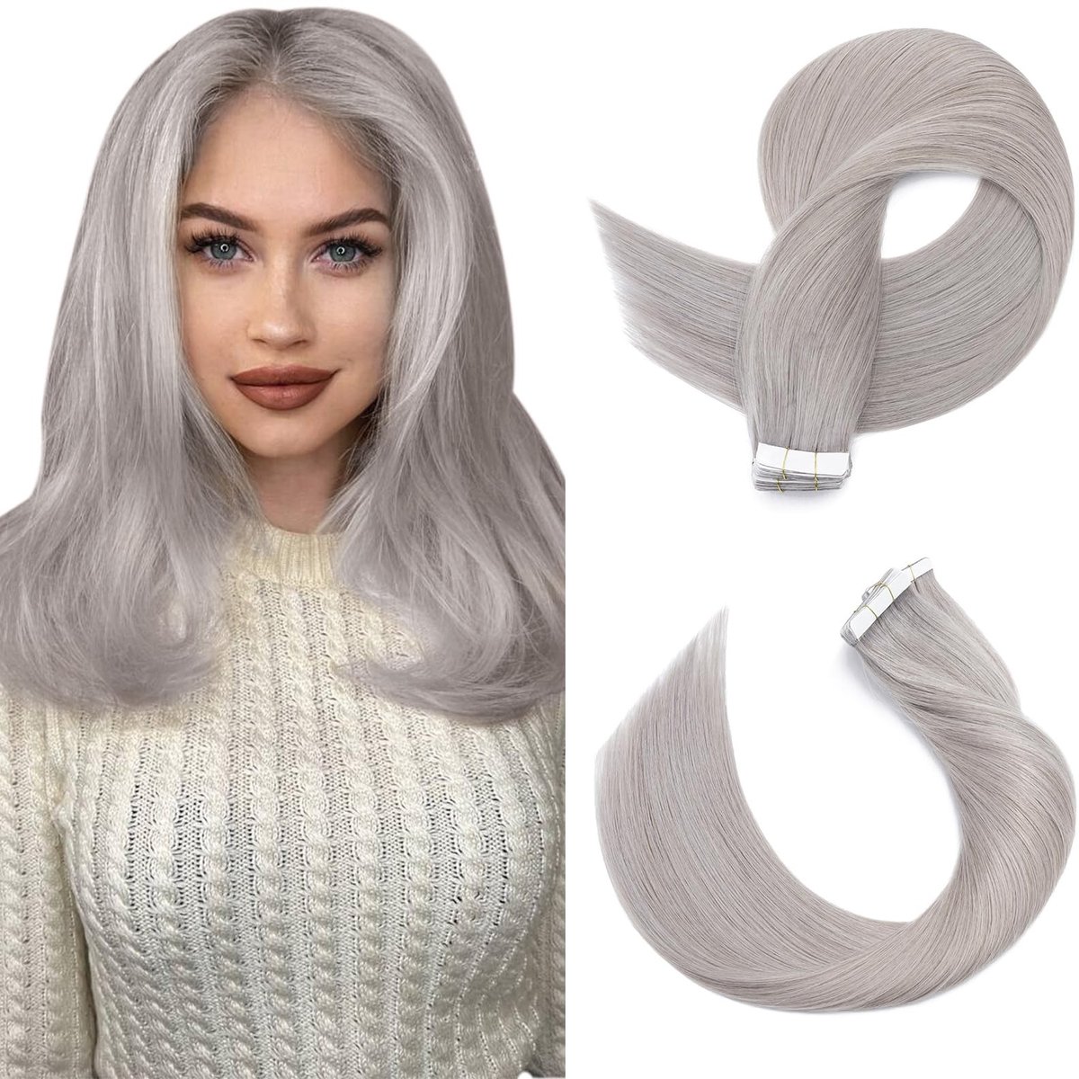Dailygoods - Invisible Tape Extensions 14 Inch - Echte Haar Extensions met Tape