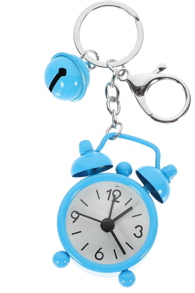 Dailygoods - Sleutelhanger Wekker met Sleutelsluiting - Schattige en Praktische Accessoire