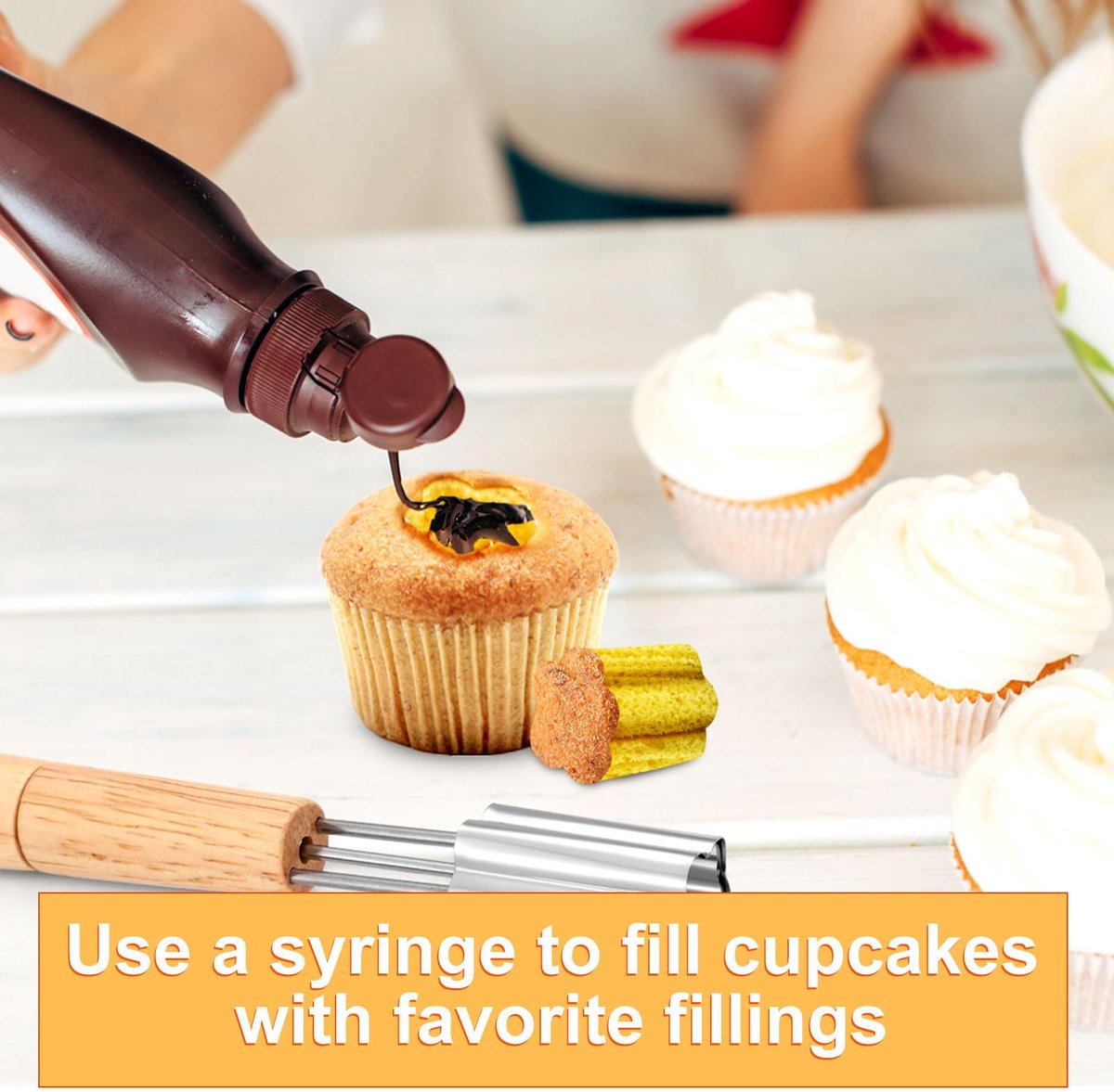 Dailygoods - Cupcake Corer - 16cm Lange Holle Cutter voor Cupcakes