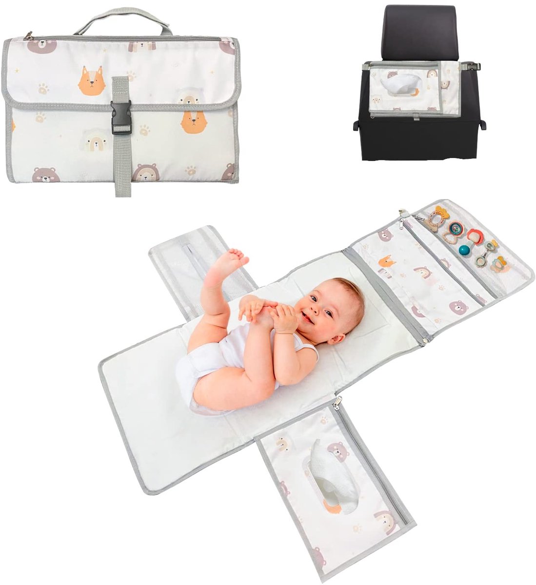 Dailygoods - Baby Care Mat XL - Draagbare Waterdichte Verzorgingstas