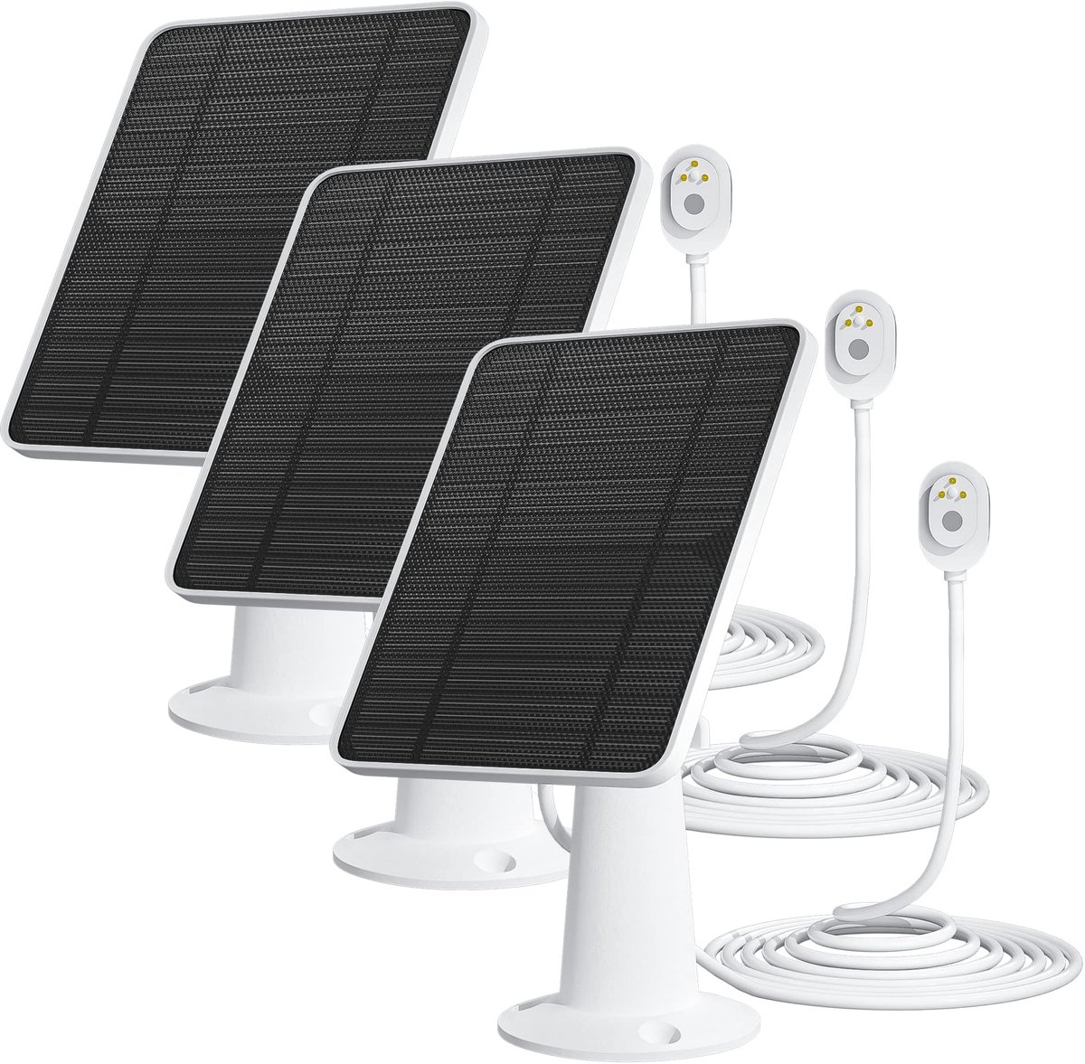 Dailygoods- Zonnepaneellader hoog rendement - Compatibel met Arlo Ultra/Ultra 2/Pro 3/Pro 4 - IP65 weerbestendig - Verstelbare houder - 10ft oplaadkabel - Continue zonne-energie - Zonnepaneel