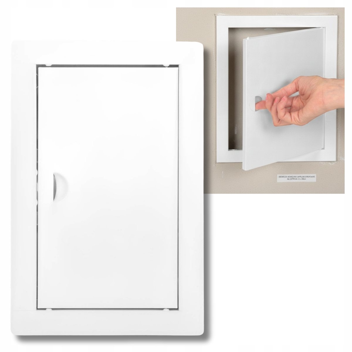 Metalen Luik Wit 15x25cm - Universeel & Makkelijk Te Openen