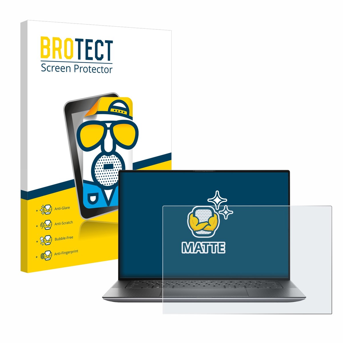 BROTECT - Screenprotector voor Dell Precision 5560 - Folie Beschermfolie matte