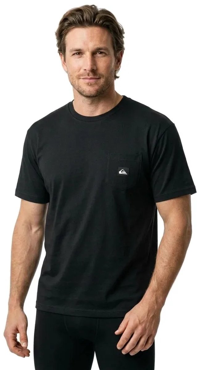 Quiksilver Salt Water Pocket T-shirt Met Korte Mouwen 2XL Man Zwart