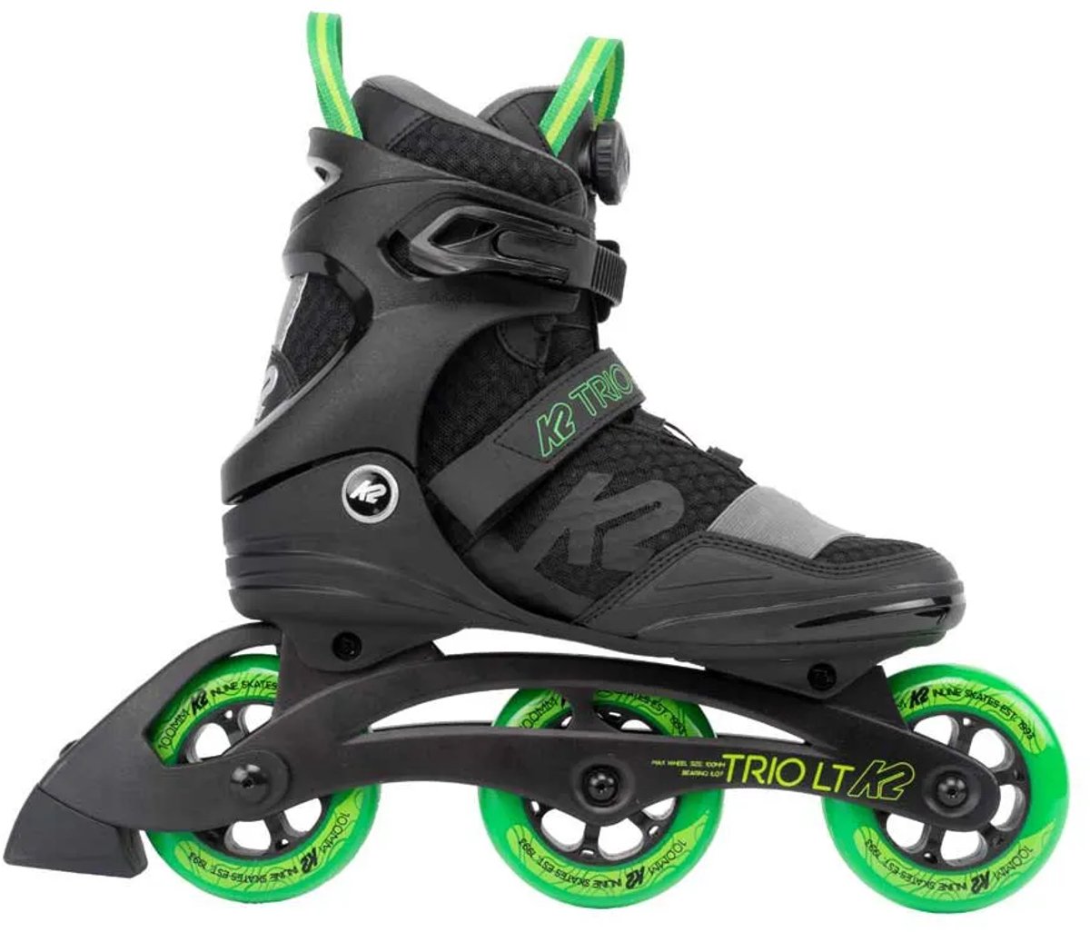 K2 Skates Trio Lt Boa Inline Skates Zwart EU 38 Man