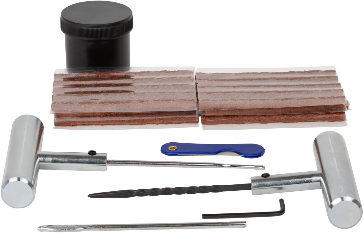 Heavy duty banden reparatie set met koorden