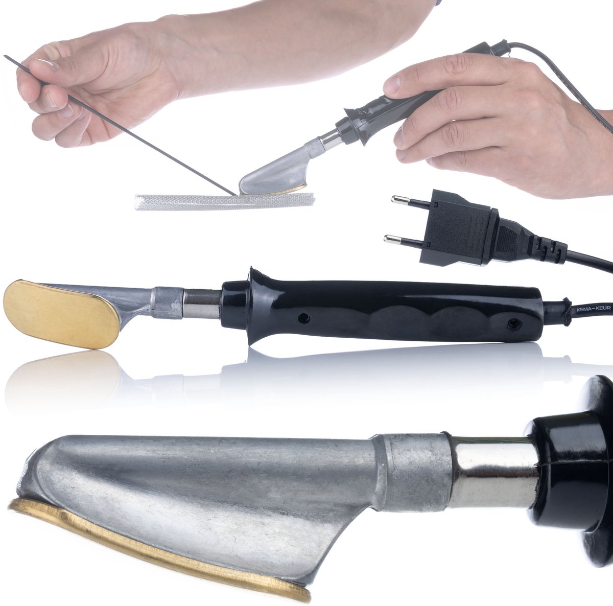 Rosfix Soldeerbout Ijzerpunt - Voor Plasticlassen en Reparatie - 230 Mm - Punt 50x24 Mm