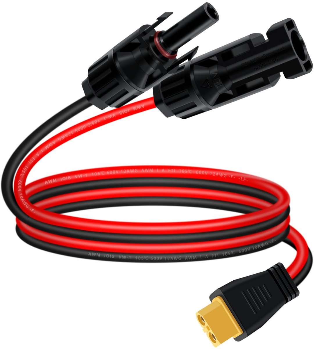 Omgoods - XT60 Zonnepaneelkabel 12AWG voor Batterijverbindingen