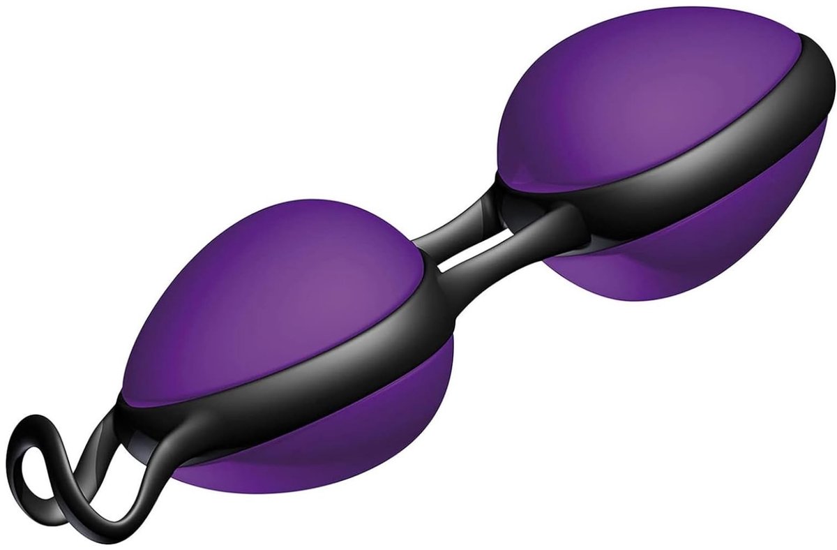 JOYDIVISION Joyballs Secret Duo - Loveballs Duo Violet | Vaginale ballen voor bekkenbodem fitness | Plezierballen gemaakt van Silikomed/TPE | Geschikt voor glijmiddelen op waterbasis en siliconen