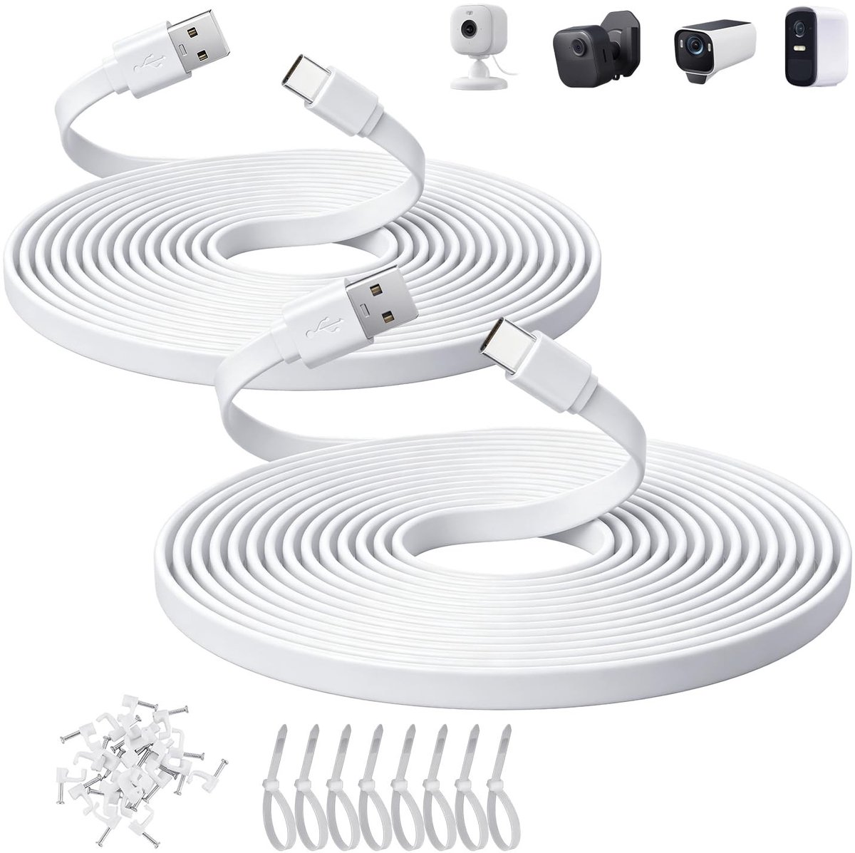 Omgoods - 3m Platte USB-C Oplaadkabel voor Diverse Apparaten