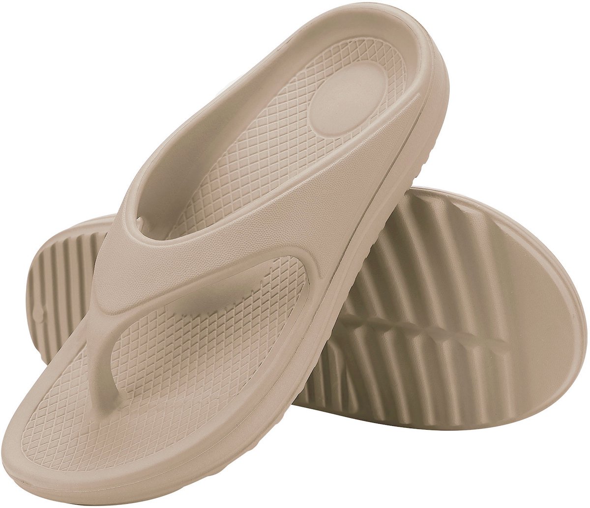 Homaxy - Ergonomic Flip-Flops - Dames Slippers - Anatomic Dames Slippers - Khak