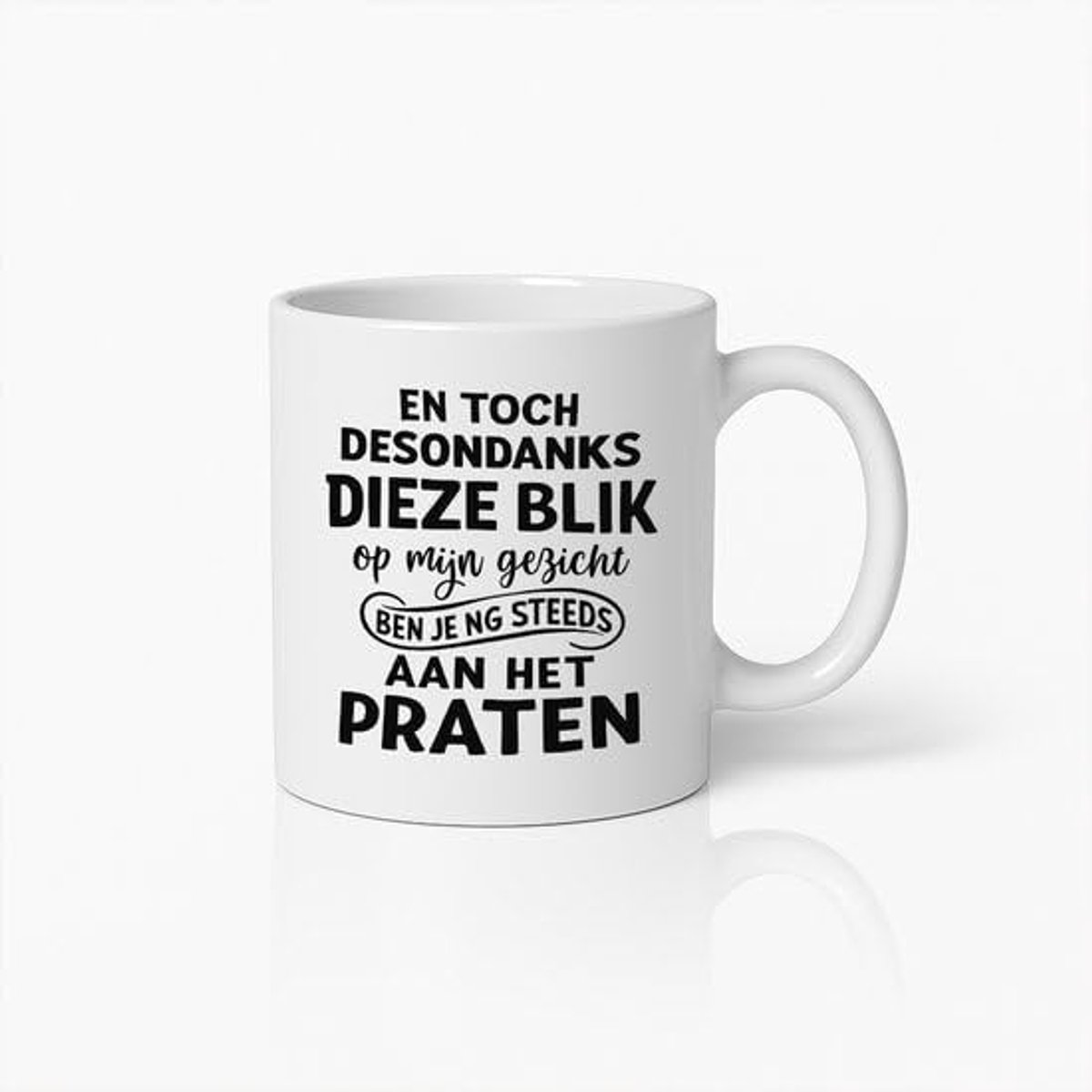 Nederlandse Quote Mok – Omdat Ik Het Zeg Koffiebeker – Humoristisch Cadeau voor Ouders en Vrienden