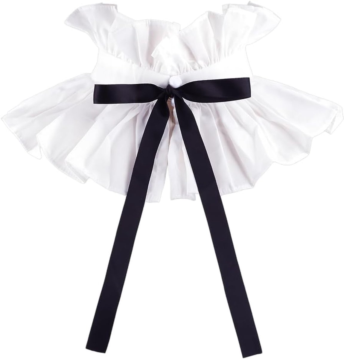 Afneembare Kraag Katoen Faux Kraag Hals Trim Victoriaans Kostuum DIY Kledingstuk Accessoires Kleding Kledingstuk Kragen Shirt Veelzijdige Kostuum Accessoires Voor Vrouwen Zwart