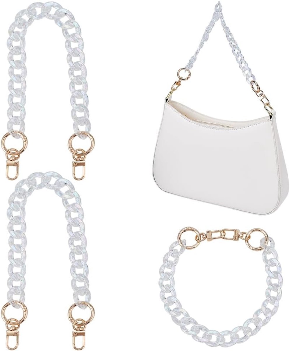 37,2 cm acryl ketting handtassenriem acryl portemonnee riem tas ketting portemonnee decoratie kettingriemen vervanging luxe handtaskettingen handvat riemen voor schoudertassen