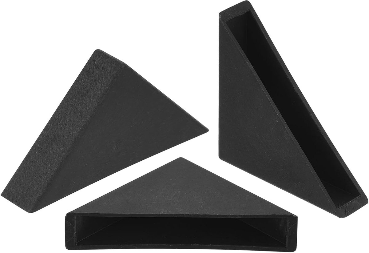 20 stuks randbescherming van kunststof, 8 x 50 mm, kussens voor hoekbescherming van glas, spiegels, tegels, zwart