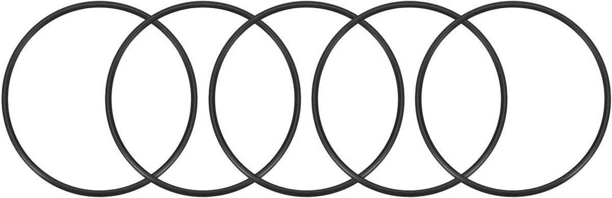 Sourcing map 5 stuks 63,2 mm binnendiameter 68 mm OD 2,4 mm breed ronde zegel afdichting de