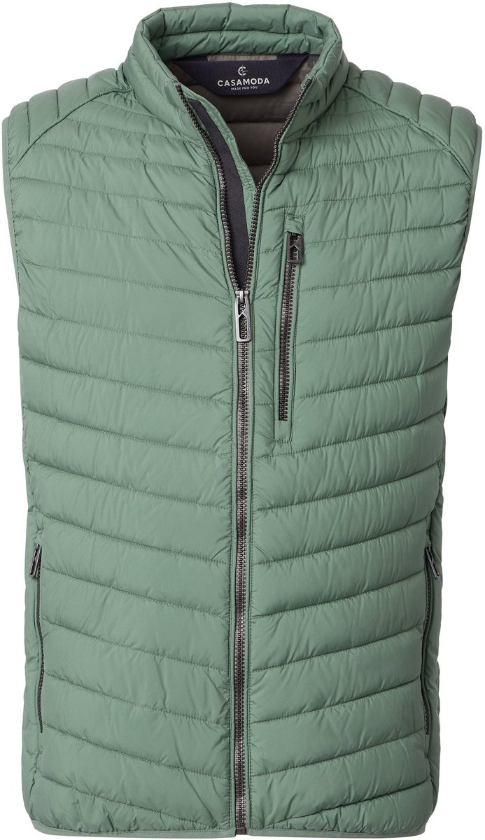CASA MODA comfort fit bodywarmer - groen