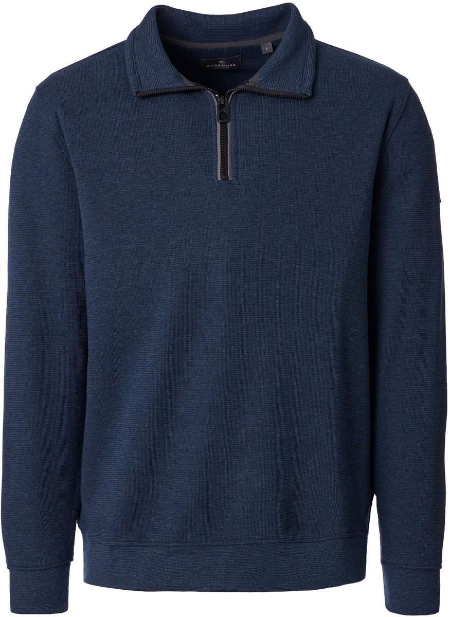 CASA MODA comfort fit sweat schipperstrui - blauw - donkerblauw