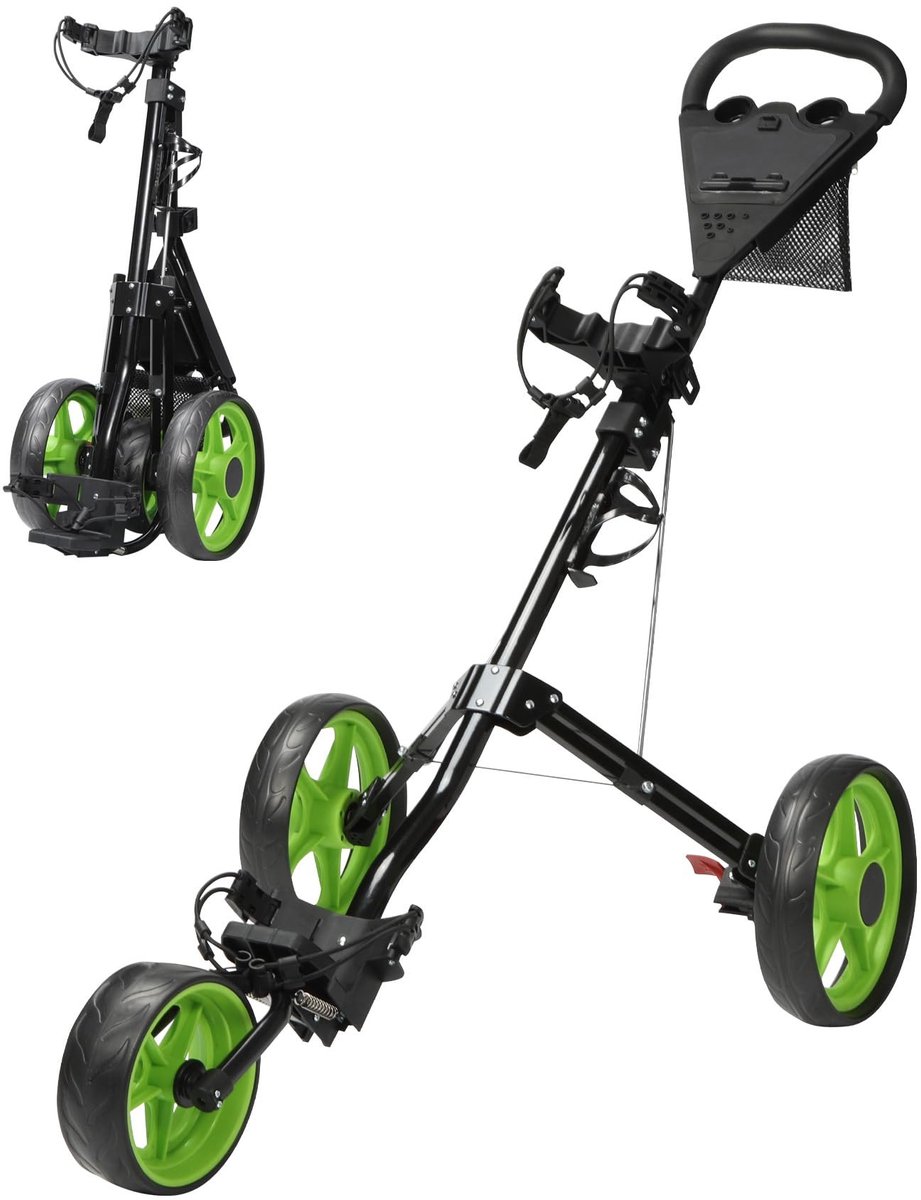 SolidKeus - Inklapbare Golftrolley met 3 Wielen