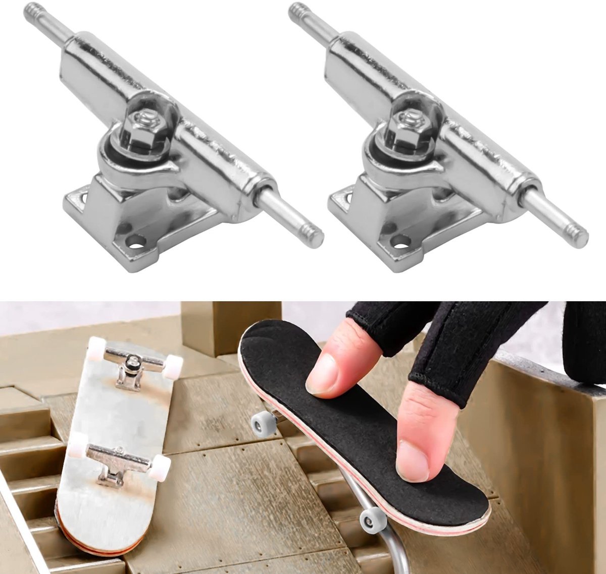 SolidKeus - Set van 10 Fingerboard Trucks met Schroevendraaier