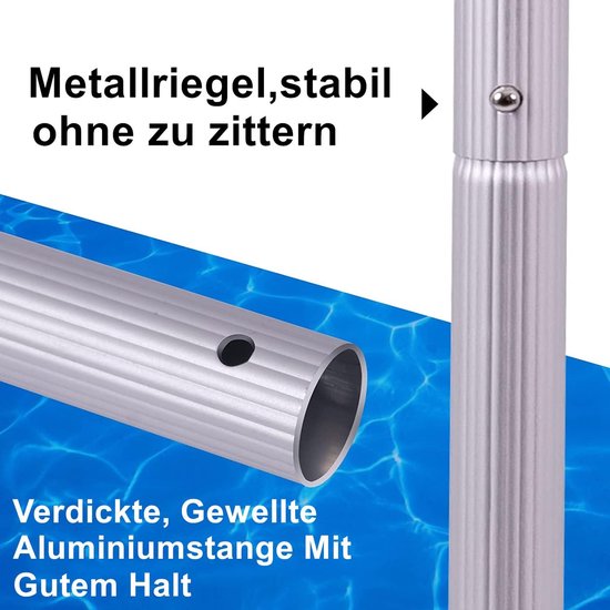 SolidKeus - Landing Net voor Zwembaden met Aluminium Handvat 142 cm van Solidkeus — afbeelding 3