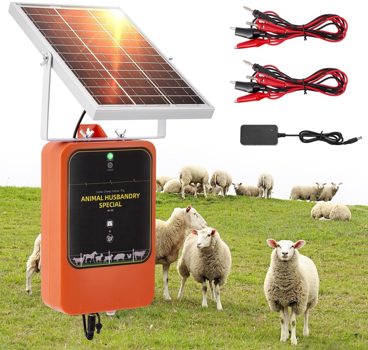 SolidKeus - Oplaadbare Elektrische Omheiningsapparaat met Zonnepaneel