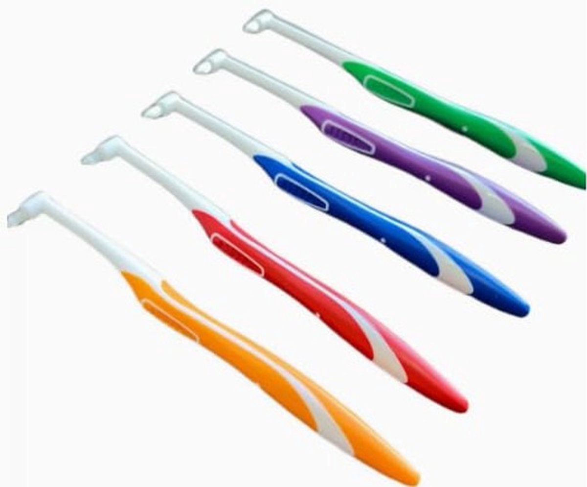 SolidKeus - Set van 12 Orthodontische Tandenborstels met Hoge Dichtheid